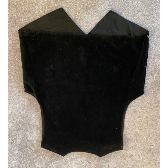 New Directions Vest Embroidered Black Velvet Artisanal Floral Design Medium - Picture 2 of 8